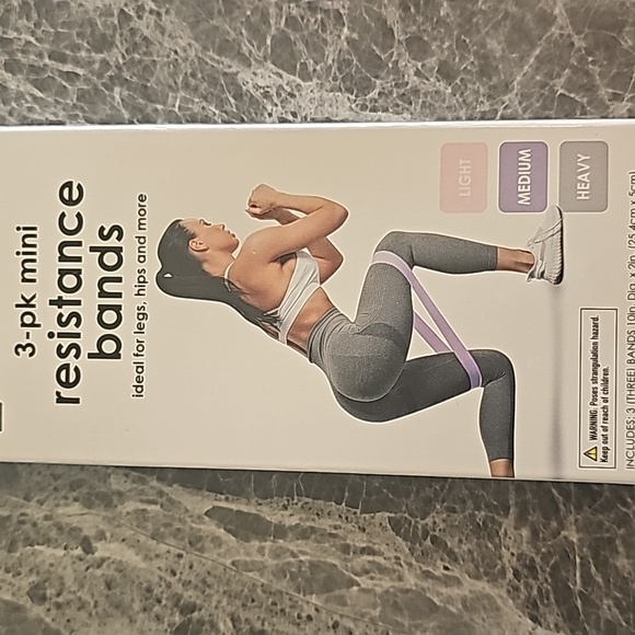SERIES-8 FITNESS 3-pk Resistance Bands Ideal For Legs, Hips And More - Picture 2 of 5